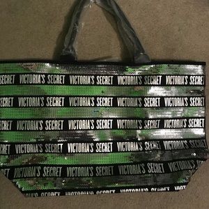 Sequin Victoria’s Secret tote bag